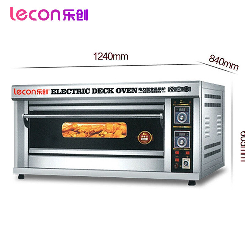 樂創(lecon)二層二盤商用烤箱兩層大容量電烤箱蛋糕面包披薩蛋撻大烤爐烘爐 一層二盤電烤箱